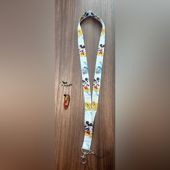 Disney Other - Disney Lanyard & Pins